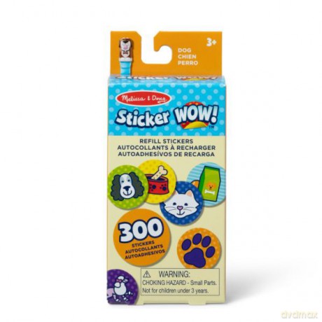 MELISSA Sticker WOW! Zestaw 300 naklejek uzupełniających Pies 50205