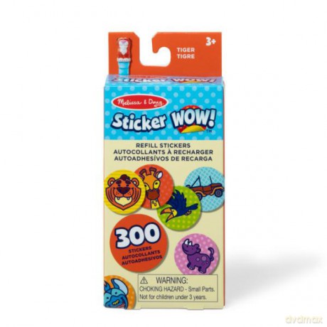 MELISSA Sticker WOW! Zestaw 300 naklejek uzupełniających Tygrys 50204