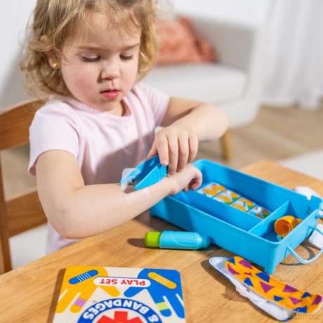 MELISSA Zestaw Pierwsza pomoc na skaleczenia Bandaże i plasterki Boo-Boos 50677