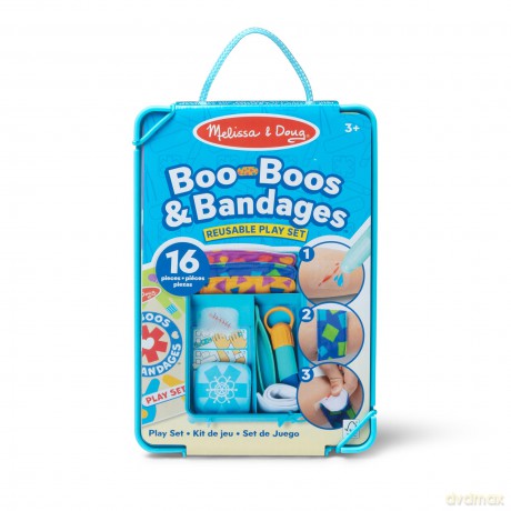 MELISSA Zestaw Pierwsza pomoc na skaleczenia Bandaże i plasterki Boo-Boos 50677