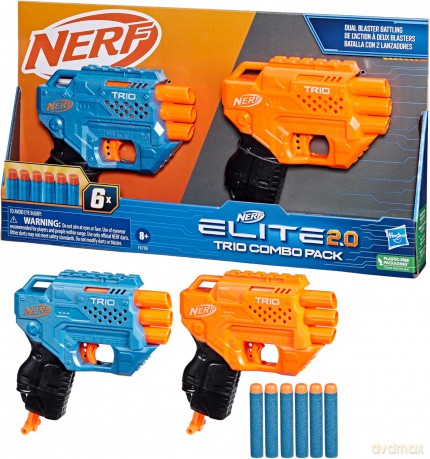NERF ELITE 2.0 Trio Combo Pack F6786 HASBRO