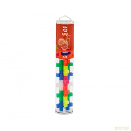 Plus Plus BIG Klocki Duża Tuba Neonowa - 15 elementów 3286