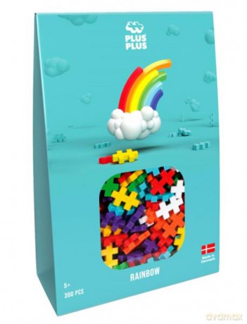 Plus Plus Klocki Tęczowe w opakowaniu - 300 elementów 3977
