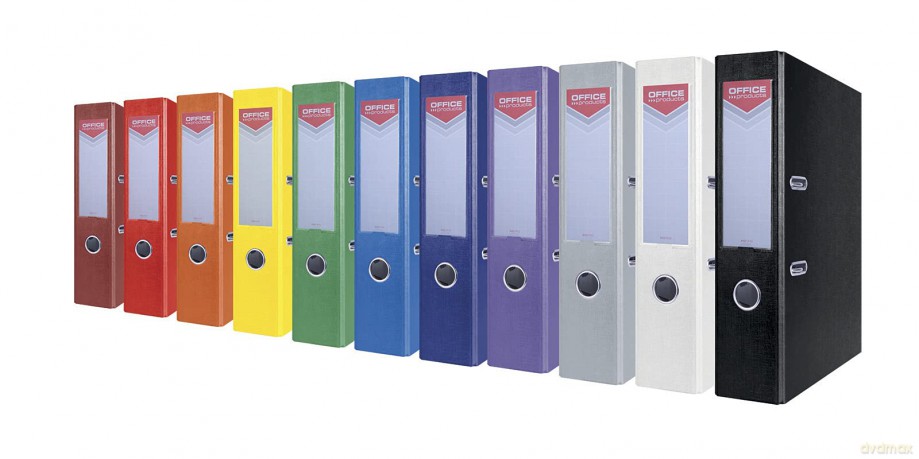 Segregator OFFICE PRODUCTS Officer, PP, A4/75mm, szary