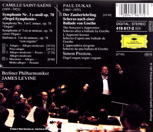 Preston   Levine: Saint-Saens:Sym 3 [CD]