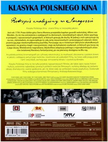 Rękopis znaleziony w Saragossie (Klasyka Polskiego Kina) (booklet) [Blu-Ray]