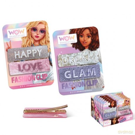 Zestaw 2 modnych klipsów do włosów WoW Generation WOW00088 Kids Euroswan, mix
