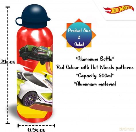 Zestaw Bidon aluminiowy + śniadaniówka Hot Wheels HW00001 Kids Euroswan