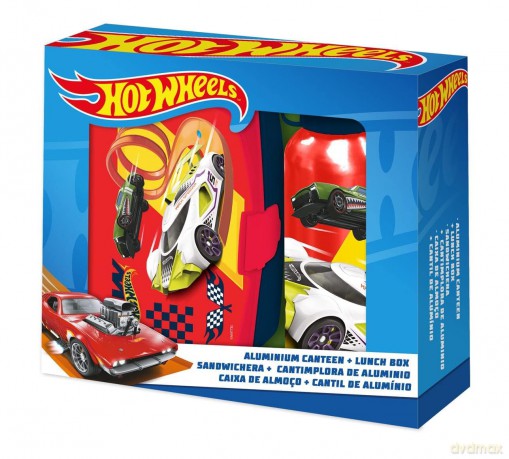 Zestaw Bidon aluminiowy + śniadaniówka Hot Wheels HW00001 Kids Euroswan