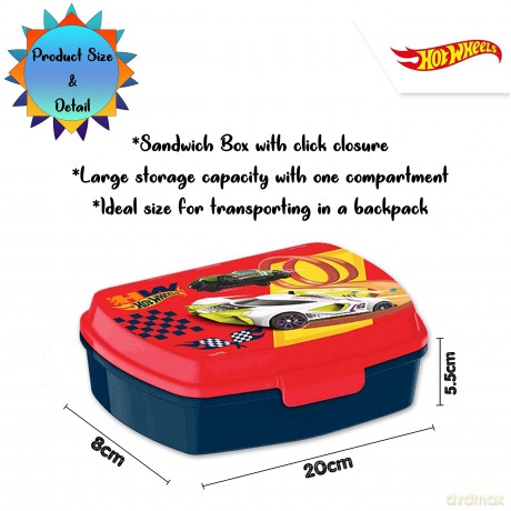 Zestaw Bidon aluminiowy + śniadaniówka Hot Wheels HW00001 Kids Euroswan