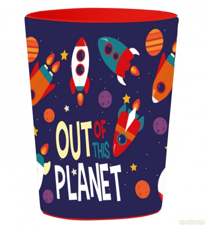Zestaw naczyń: kubek, talerzyk, miseczka, 29x11x7,5cm z melaminy Out Planet KL10261 Kids Euroswan