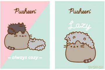 Zeszyt A4 32k krata laminowany PUSHEEN mix