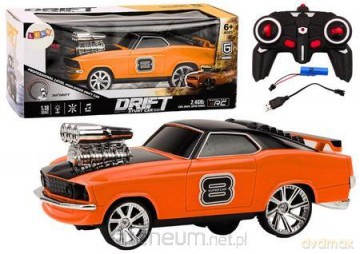 Auto R/C 1:18 Drift 360 światło dźwięk pomarańcz