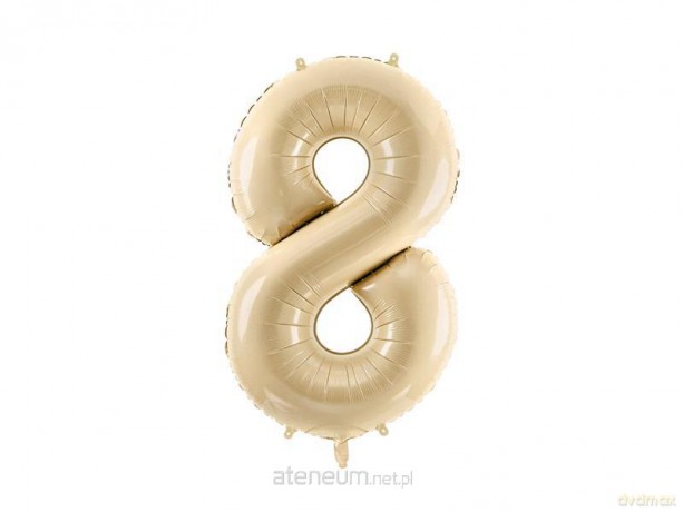 Balon foliowy 8 beż 72cm