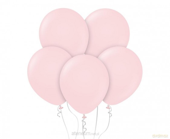 Balony Beauty&Charm makaronowe rózowe 30cm 5szt