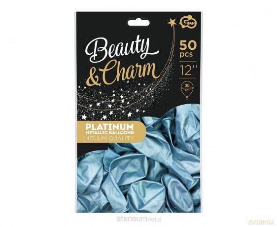 Balony Beauty&Charm platynowe 30cm 50szt