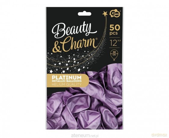 Balony Beauty&Charm platynowe 30cm 50szt