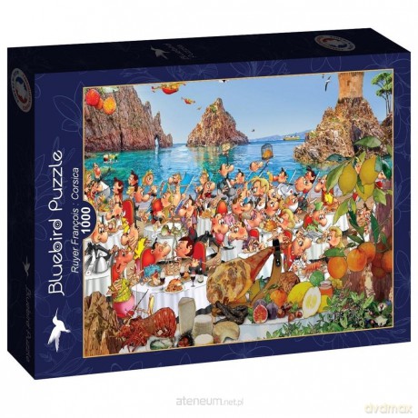 BLUEBIRD 1000 el. Francja, Korsyka - Uczta na plaży [PUZZLE]