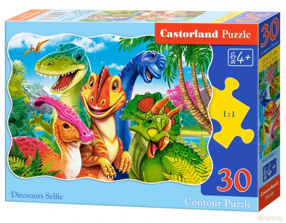 CASTORLAND 30 el. Dinosaurs Selfie [PUZZLE]
