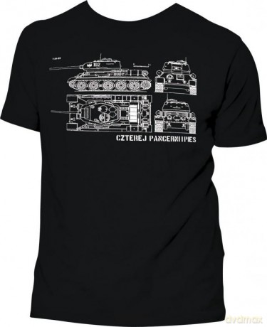 Koszulka Czterej pancerni i pies (schemat T-34) - L [T-Shirt]