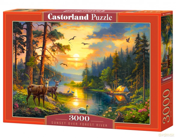 CASTORLAND 3000 el. Sunset over Forest River [PUZZLE]