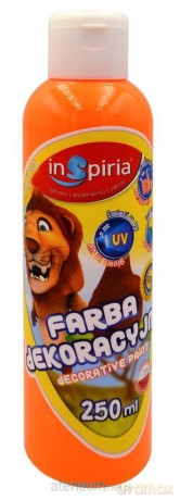 Farba dekoracyjna fluorescencyjna pomarań. 250 ml