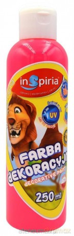 Farba dekoracyjna fluorescencyjna różowa 250 ml
