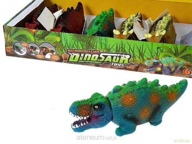 Gniotek z piszczkiem Dinozaur MIX