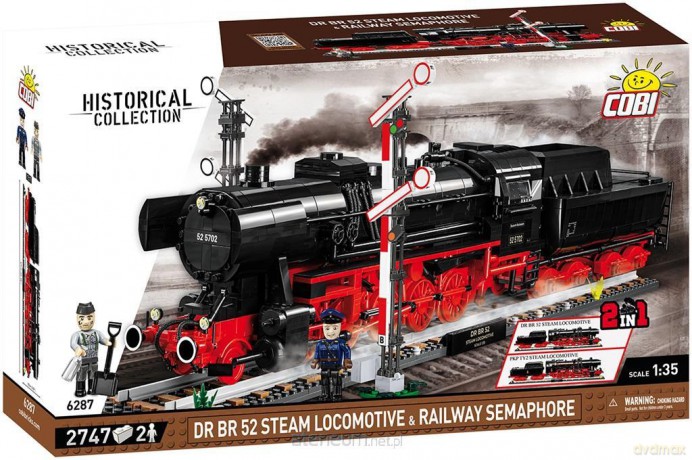 Historical Collection DR BR 52 Steam locomotive... [KLOCKI]