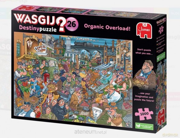 JUMBO 1000 el. Tłumy na rynku Wasgij [PUZZLE]