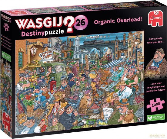 JUMBO 1000 el. Tłumy na rynku Wasgij [PUZZLE]