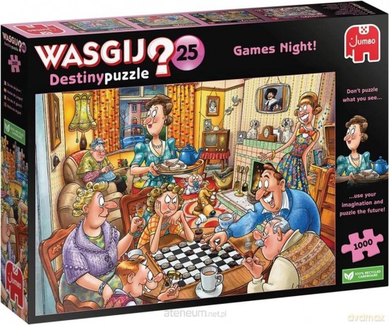 JUMBO 1000 el. Wieczór gier Wasgij [PUZZLE]