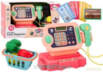 Kasa fiskalna nauka liczenia światła dźwięk różowa