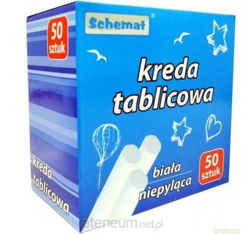 Kreda tablicowa 50szt biała