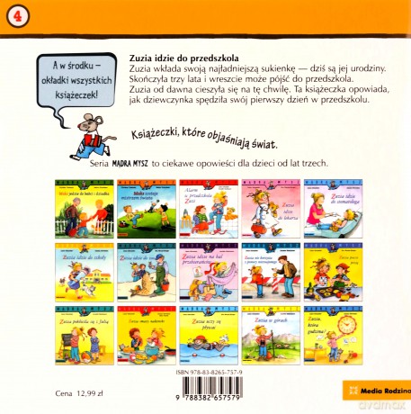 Mądra Mysz. Zuzia idzie do przedszkola - Liane Schneider [KSIĄŻKA]