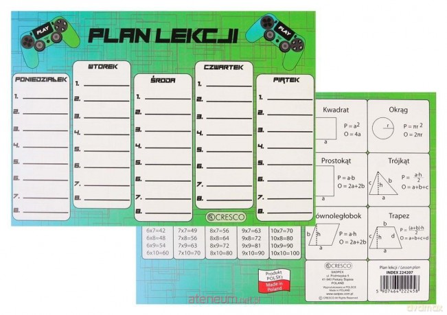 Plan lekcji A5 Pad (25szt)