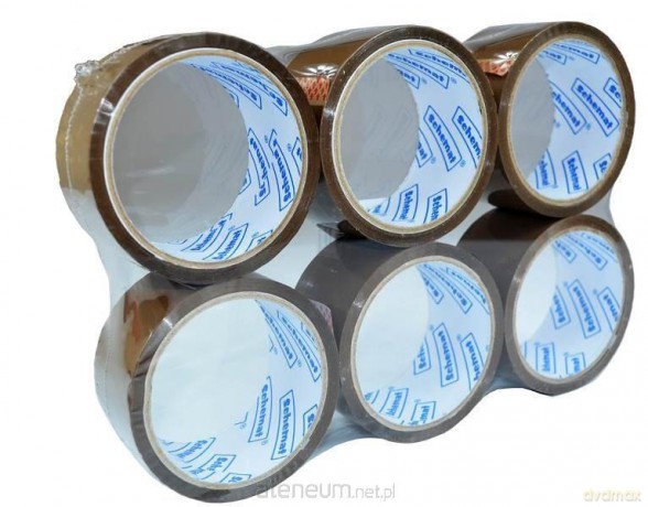 Taśma 48mmx45,5m brązowa 6szt
