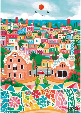 TREFL 1000 el. Barcelona, Hiszpania [PUZZLE]