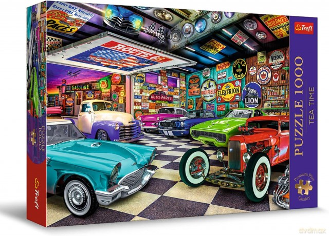 TREFL 1000 el. Garaż kolekcjonera samochodów [PUZZLE]