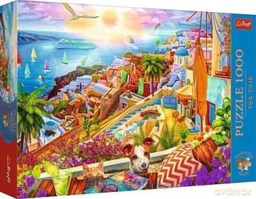 TREFL 1000 el. Z wizytą na Santorini [PUZZLE]