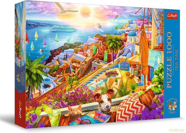 TREFL 1000 el. Z wizytą na Santorini [PUZZLE]