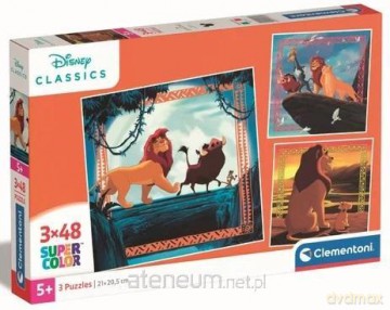 CLEMENTONI 3 x48 el. Super Kolor Lion King [PUZZLE]