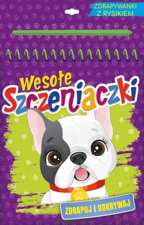 Wydrapyanka Wesołe szczeniaczki Buldog [KSIĄŻKA]