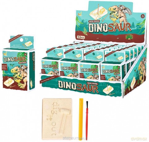 Wykopaliska paleontolog szkielet dinozaura