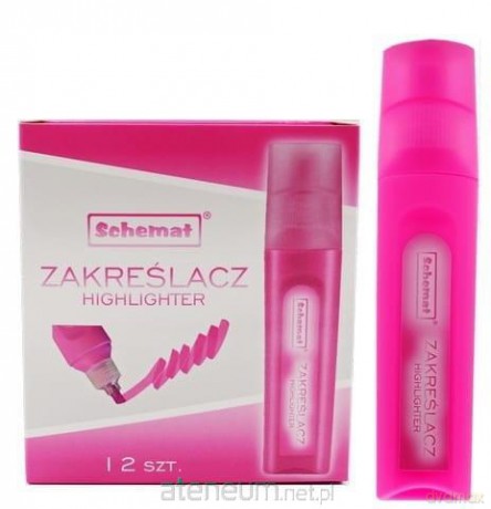 Zakreślacz różowy (12szt)