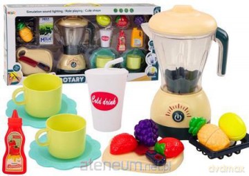 Zestaw elektryczny blender owoce światła dźwięki