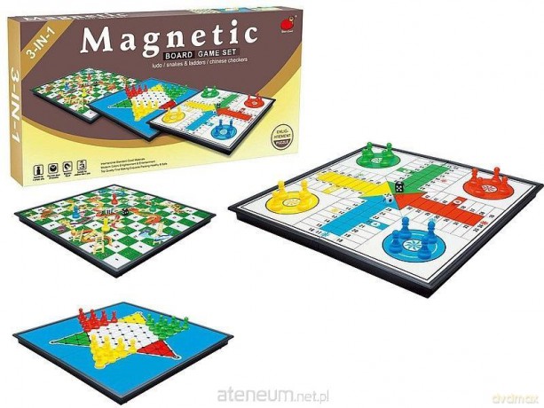 Zestaw gier magnetycznych 3w1 [GRA PLANSZOWA]