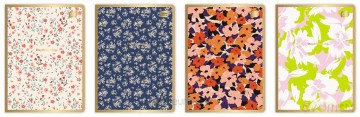 Zeszyt A5/80K kratka Metallic Floral (10szt)