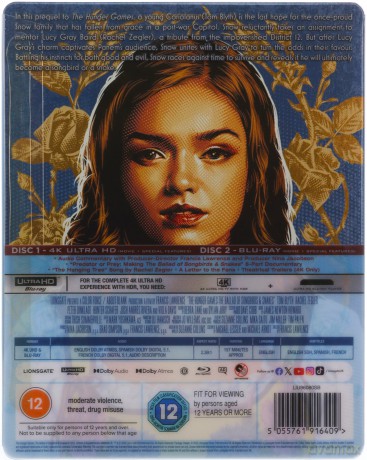 The Hunger Games: The Ballad Of Songbirds & Snakes (steelbook) (Igrzyska śmierci: Ballada ptaków i węży) [Blu-Ray 4K]+[Blu-Ray]