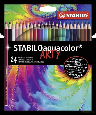 Kredki drewniane STABILO Aquacolor ARTY 24 kolory